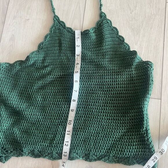 Francescas women Crochet Halter top size L - Picture 3 of 6
